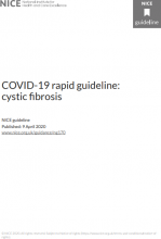 COVID-19 rapid guideline: cystic fibrosis: NICE guideline [NG170]